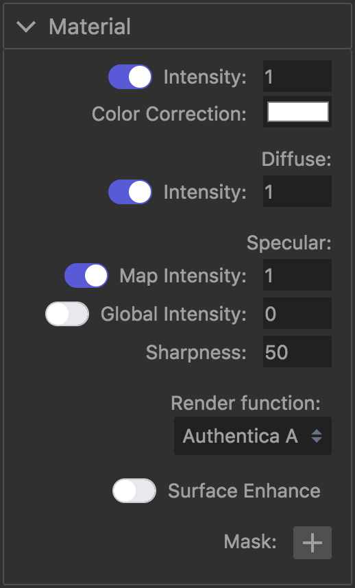 Material Settings